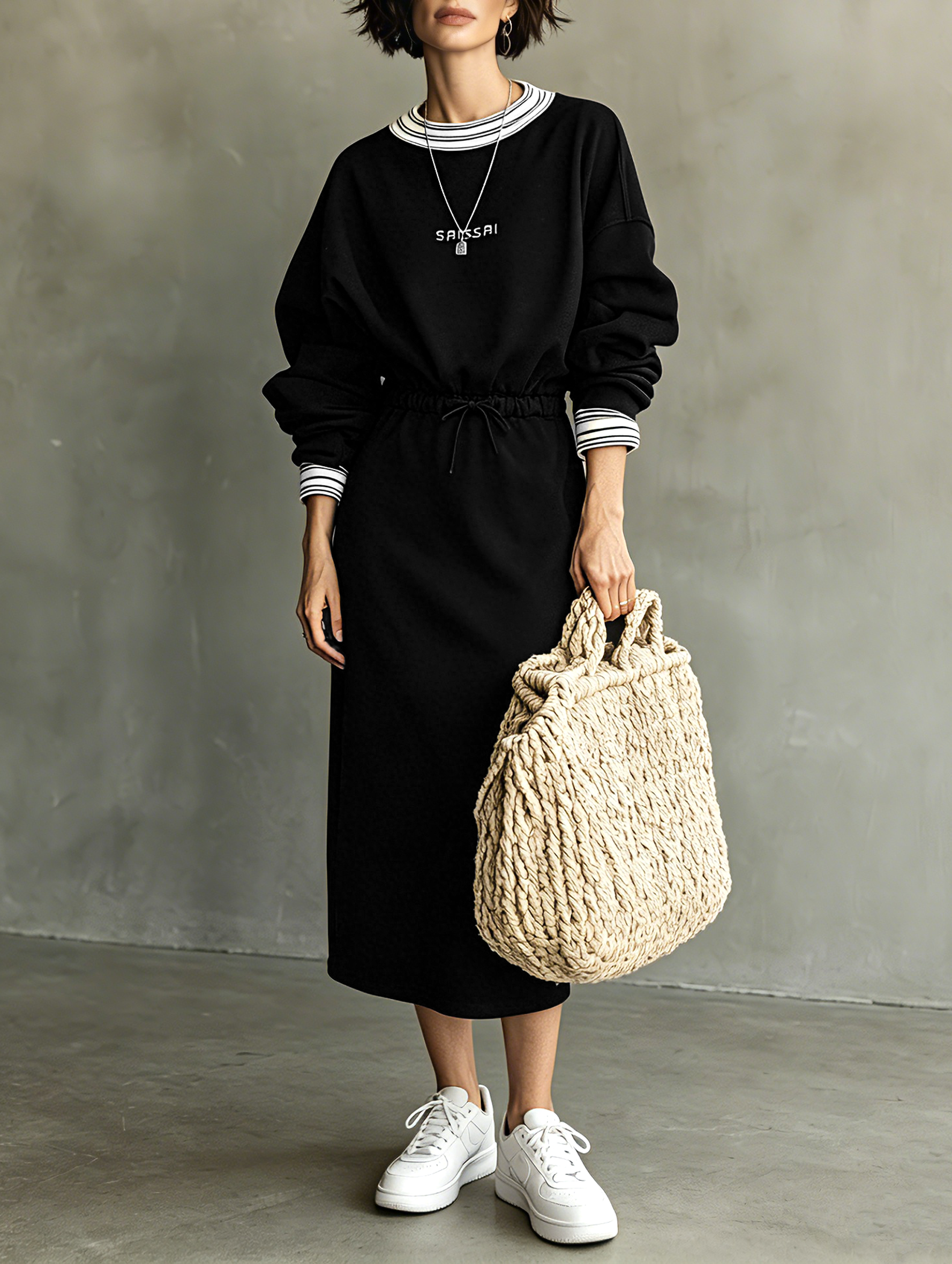 maxi sweatshirt dress Hoodie Dress, Warm Long Winter Hooded Zipped front pockets make space for essentials JOAU Women Casual Hoodies Long