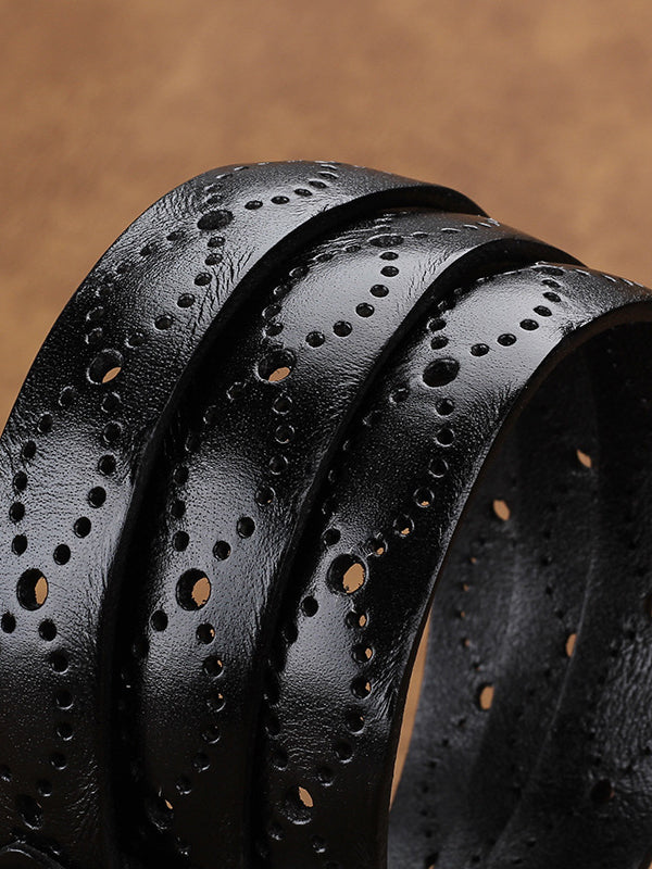 Women's Fashion Hollow Imitation Leather Belt MDA0106H8Y