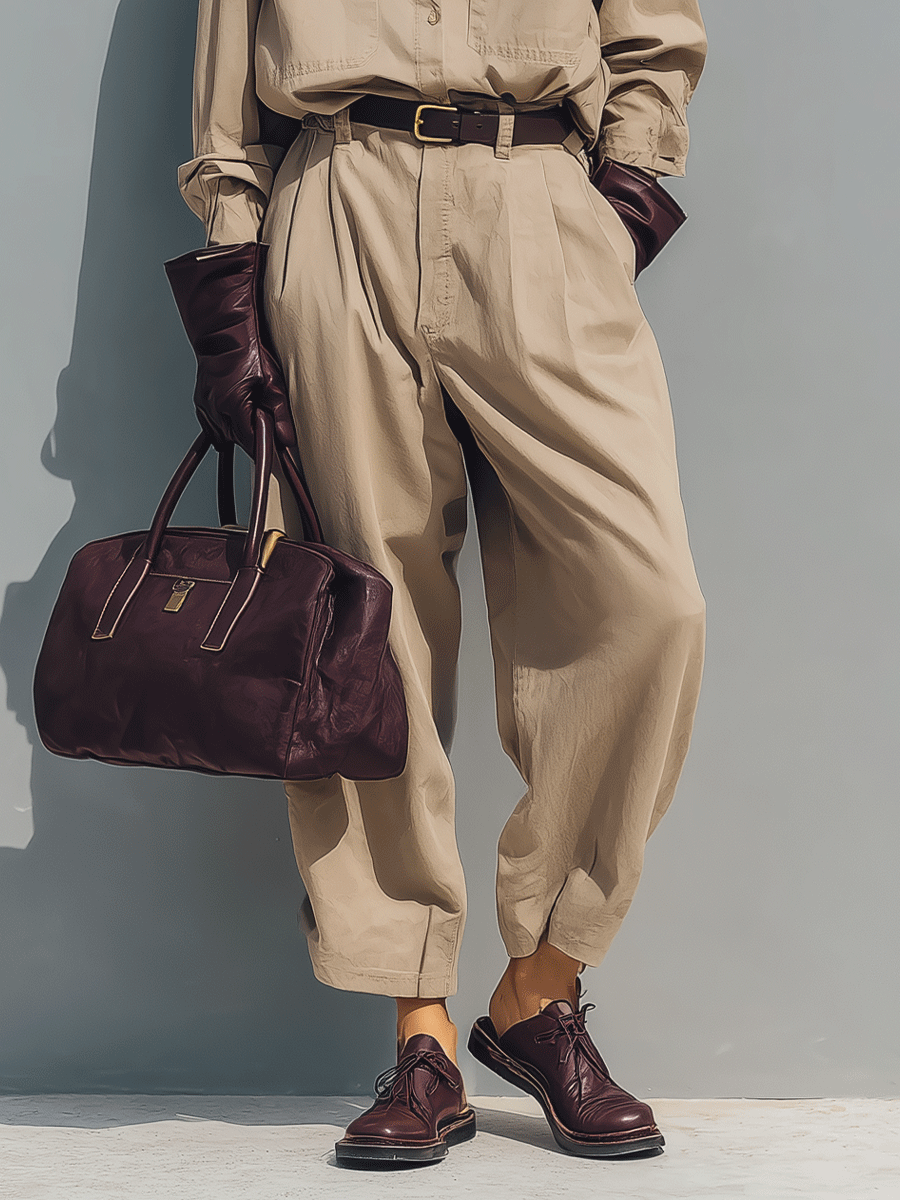 Women's Casual Blend Oversized Long Sleeves Jumpsuit MDA2472G1I (Without Belt)
