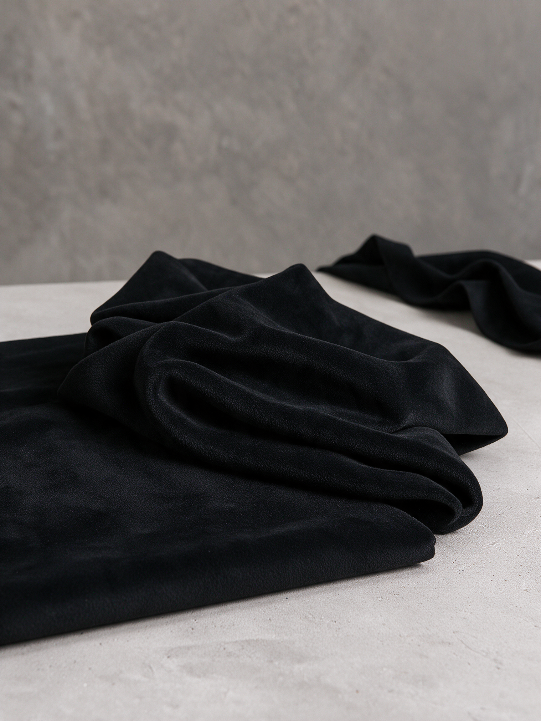 Women's Black Velvet Draped Cut-Out Shoulder Midi Dress With Side Slit