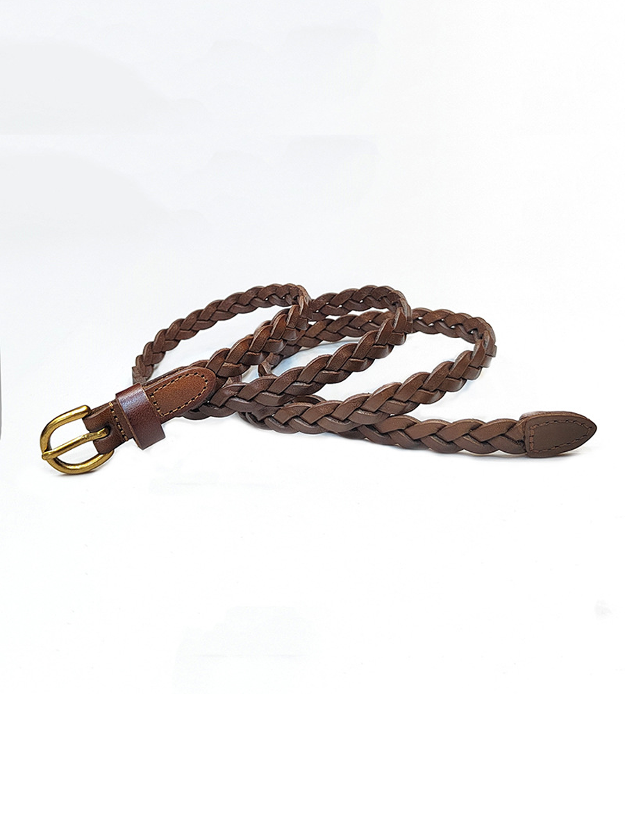 Women's Braided Belt Casual Pin Buckle Belt MDA0965J4T