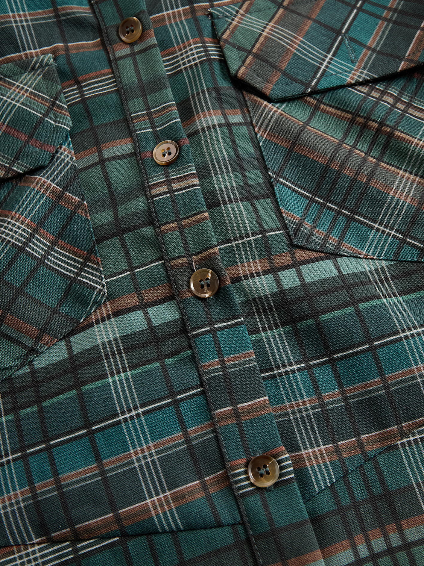 Women's Printed Plaid Lapel Single-Breasted Shirt Maxi Dress MDA1249H1Y