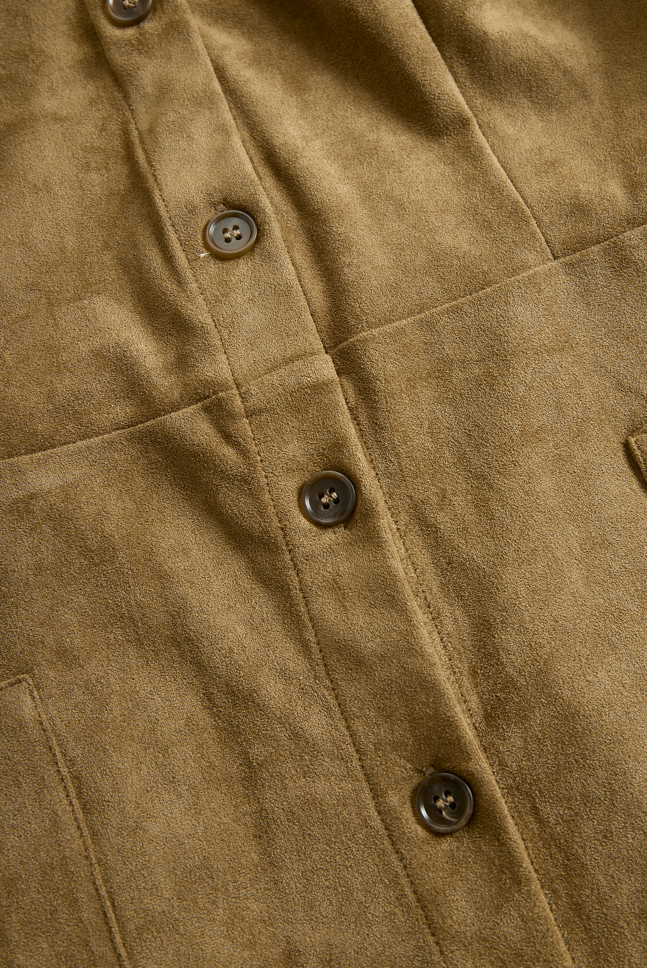 Women's Fashion Suede Single Breasted Lapel Long Sleeve Midi Dress MDA1867H7Y