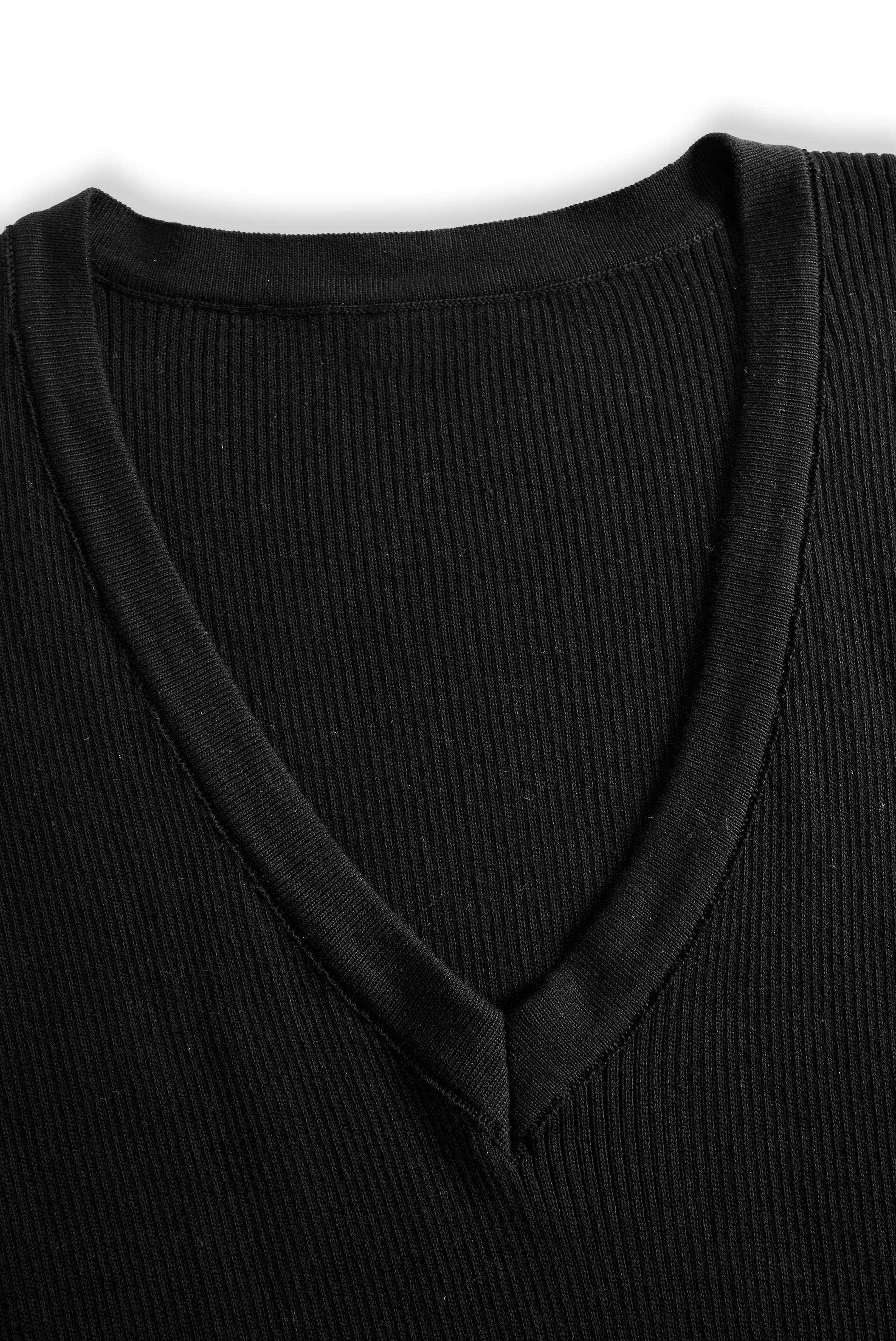 Women's Knitted V-neck Slim Long Sleeves Maxi Dress (Without Belt)MDA0717H5Y