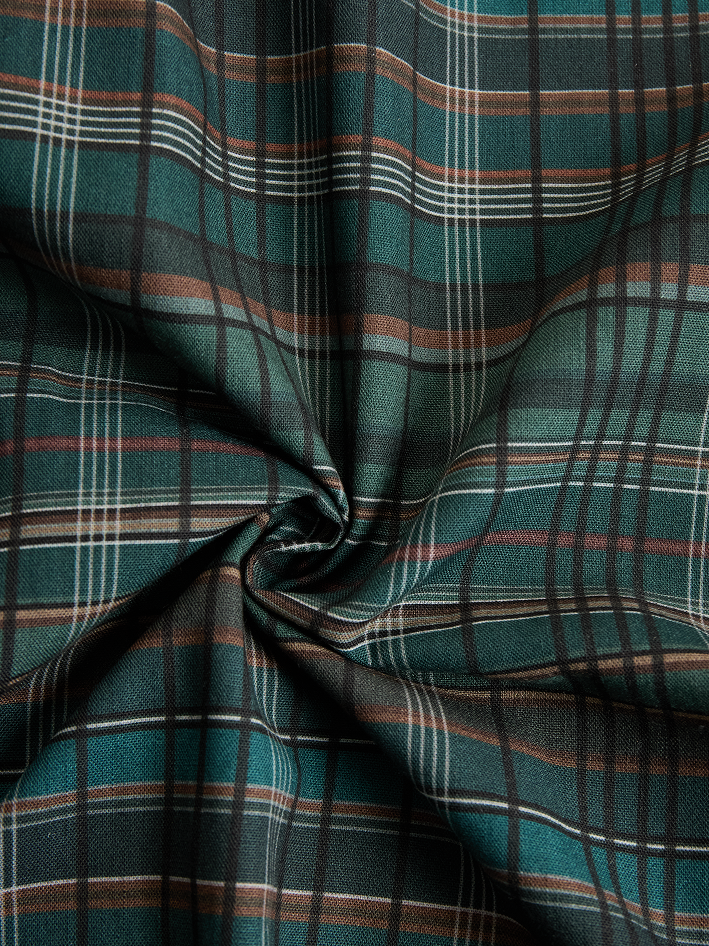 Women's Printed Plaid Lapel Single-Breasted Shirt Maxi Dress MDA1249H1Y