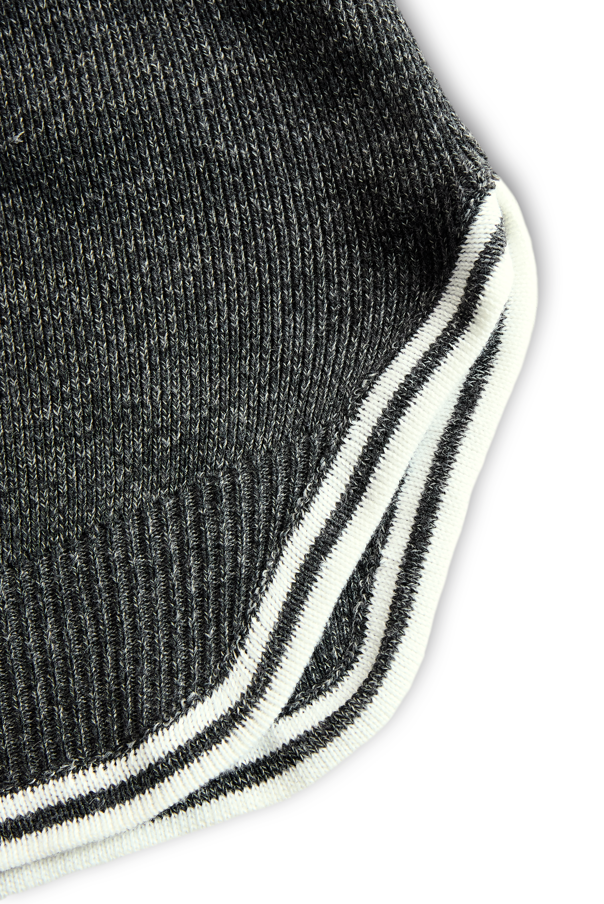 Women's Fashion Loose Knit White Trim Zipper Polo Neck Mini Dress MDA0774H6Y