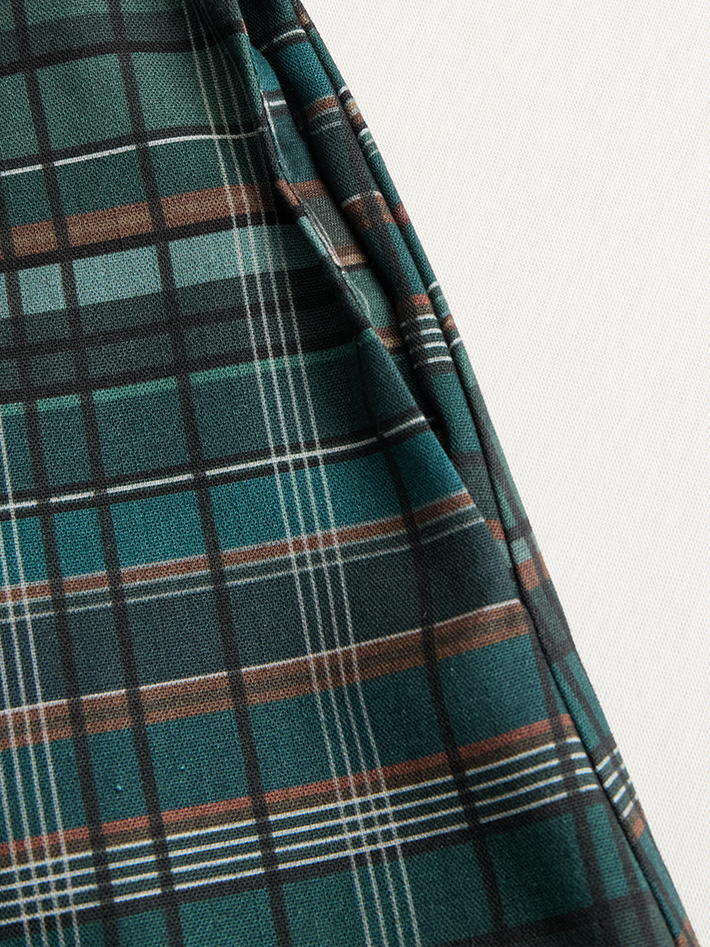 Women's Printed Plaid Lapel Single-Breasted Shirt Maxi Dress MDA1249H1Y