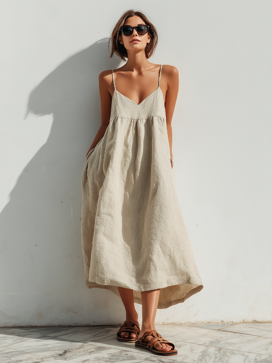 loose swing dress Chiclily Women's Short Sleeve Summer Swing Dress, Casual Loose T-Shirt Dress with Pockets, Irregular Hem Floral Midi Sundress, Size S, Size: Small