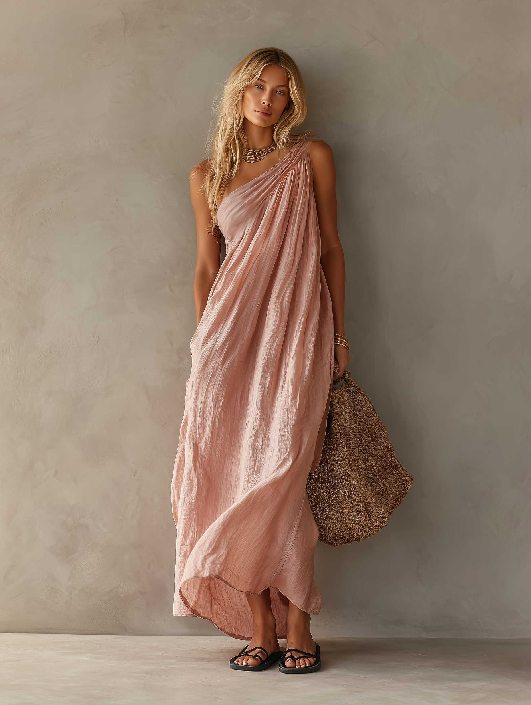 sleeveless women's light pink off the shoulder latin dress Latina Open Back Mini Great for any cup size Sleeveless Seam Detail Mini Bodycon