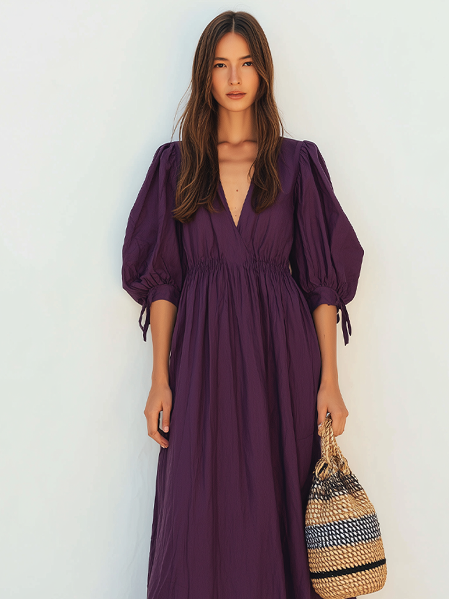 purple maxi dress casual Fortunate One please can tell me your body measurements in the customization bar Brentwood Maxi Dress by free-est