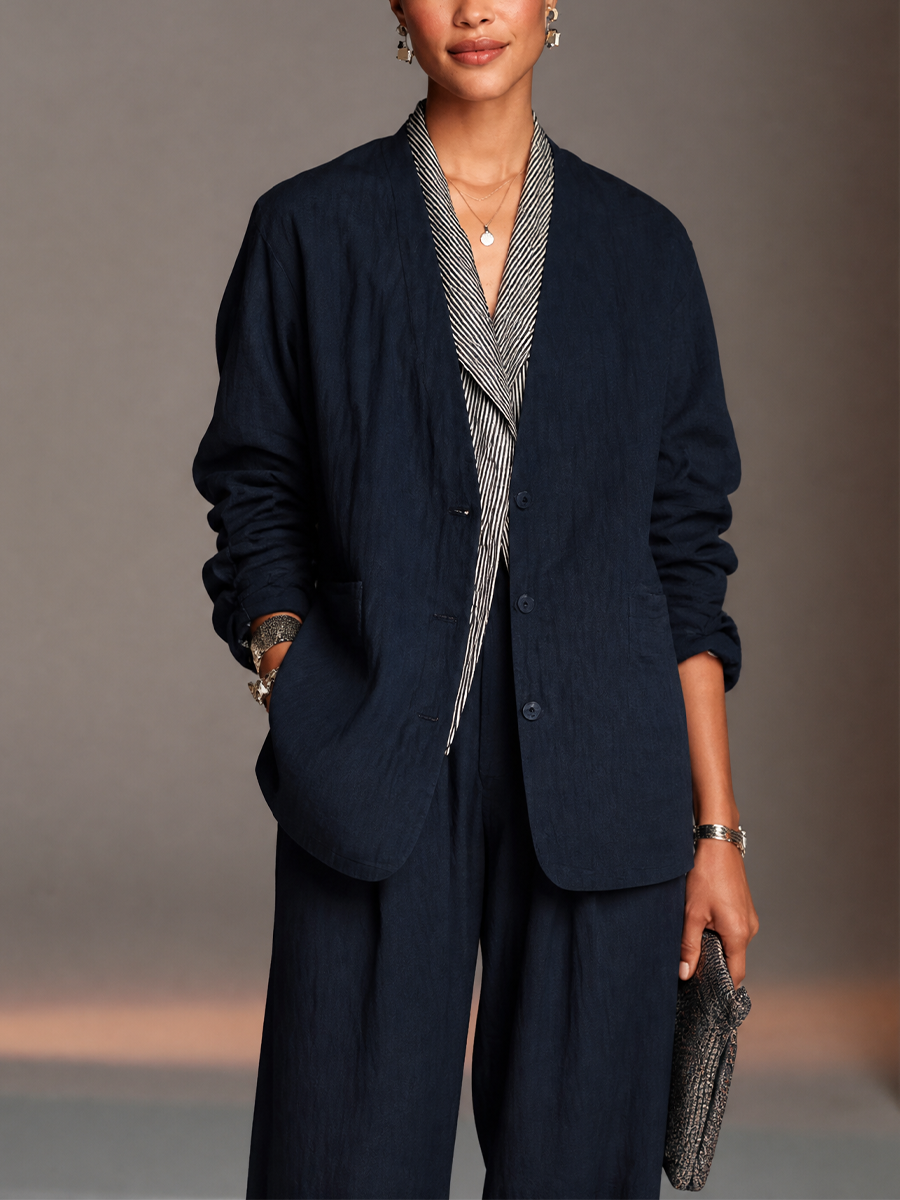 Women's Two-piece Commuter Style Lapel Coat MDZ2520H4GMJ