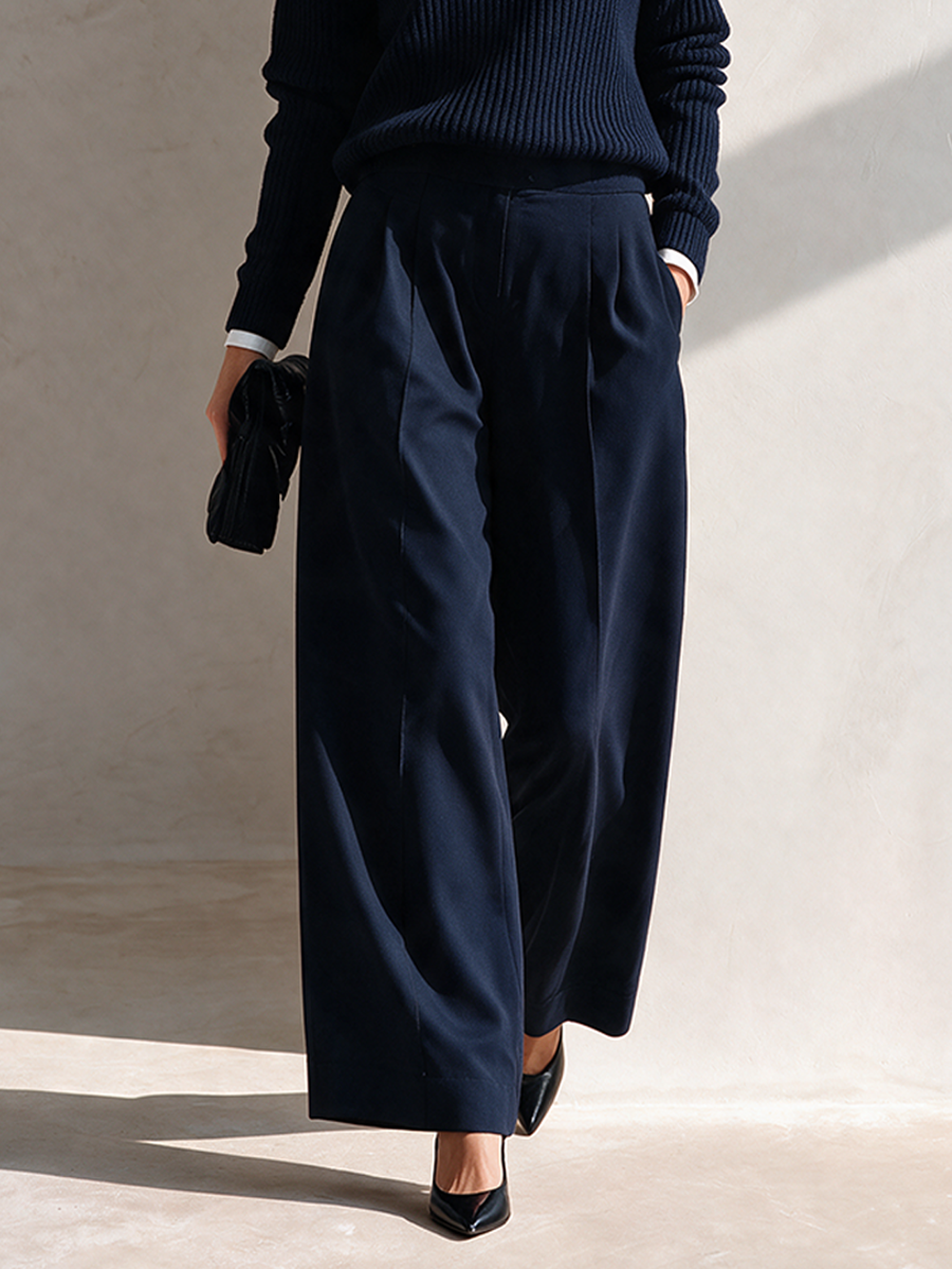 Women's Faux-Layered Knit Top & Trouser Set MDZ0292I2ZRK
