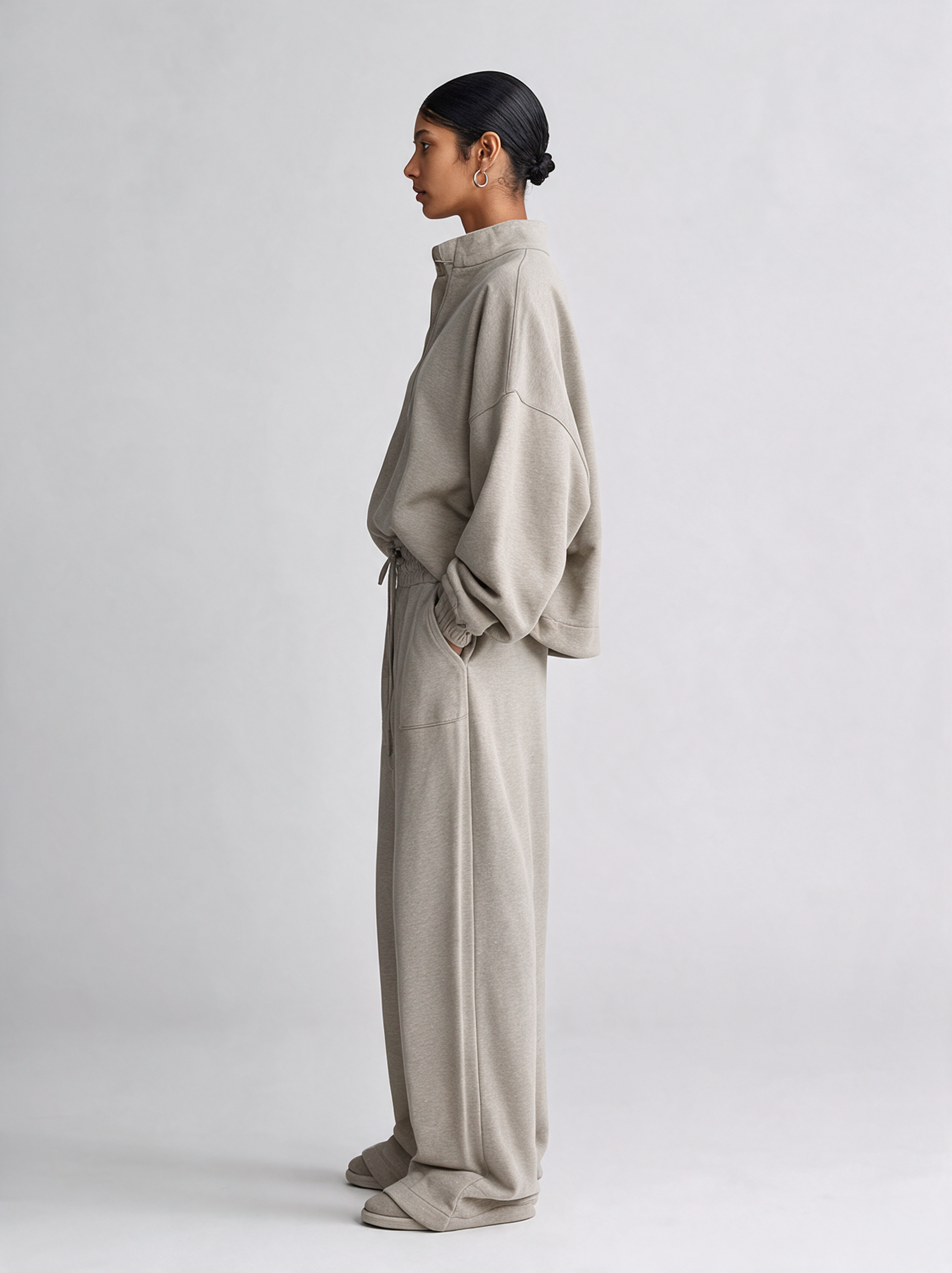 Women's High‑Rise Drawstring Wide‑Leg Sweatpants MDZ0703I8R