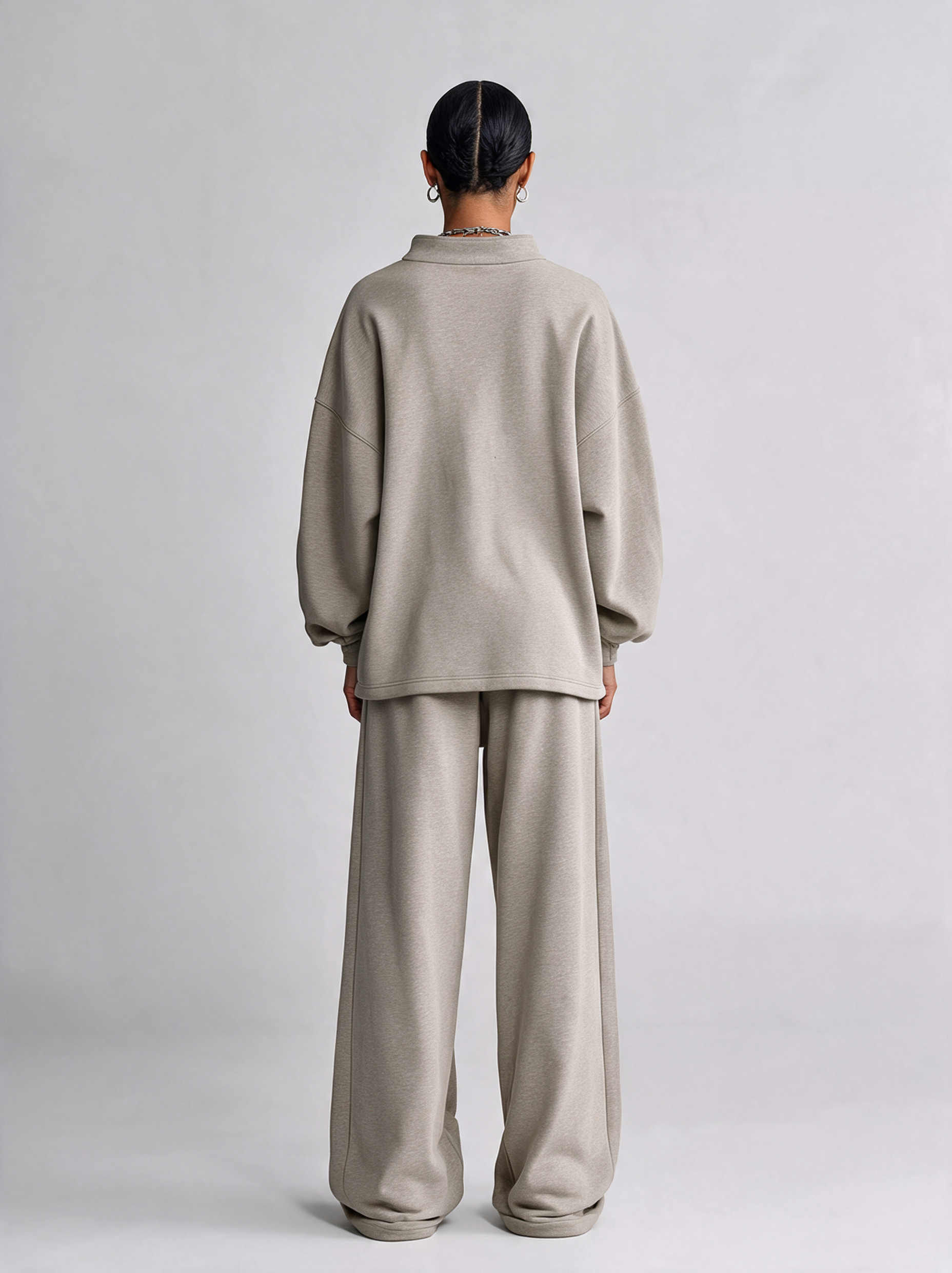 Women's High‑Rise Drawstring Wide‑Leg Sweatpants MDZ0703I8R