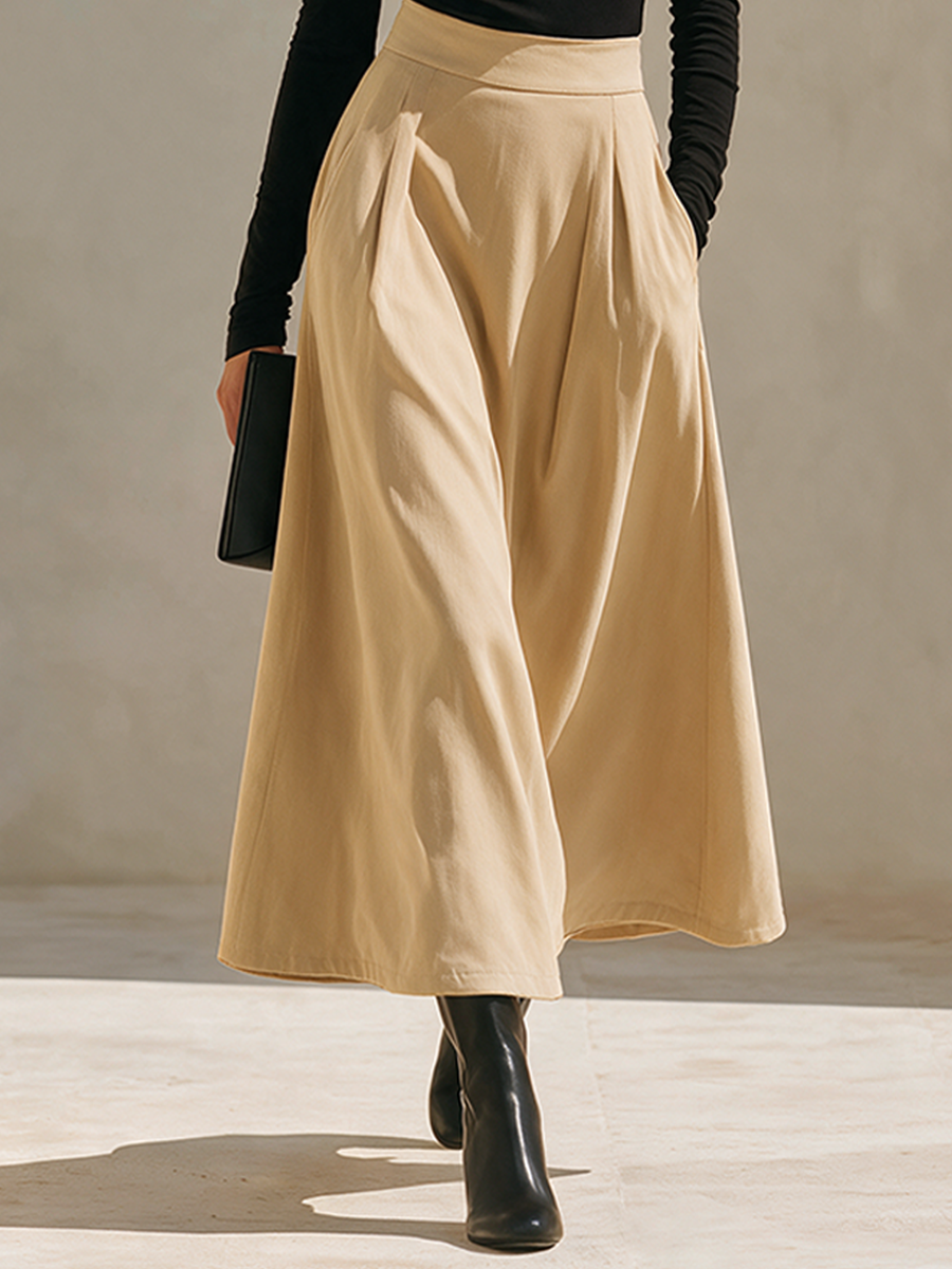Women's Stretch Knit Top And Cotton-Blend Skirt Set MDZ0707I5ZRK
