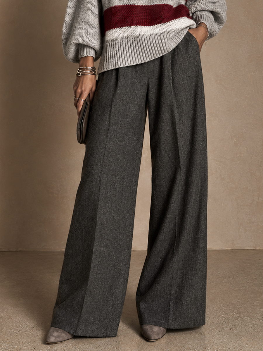 Women's High-Waist Commuter Wide-Leg Pants