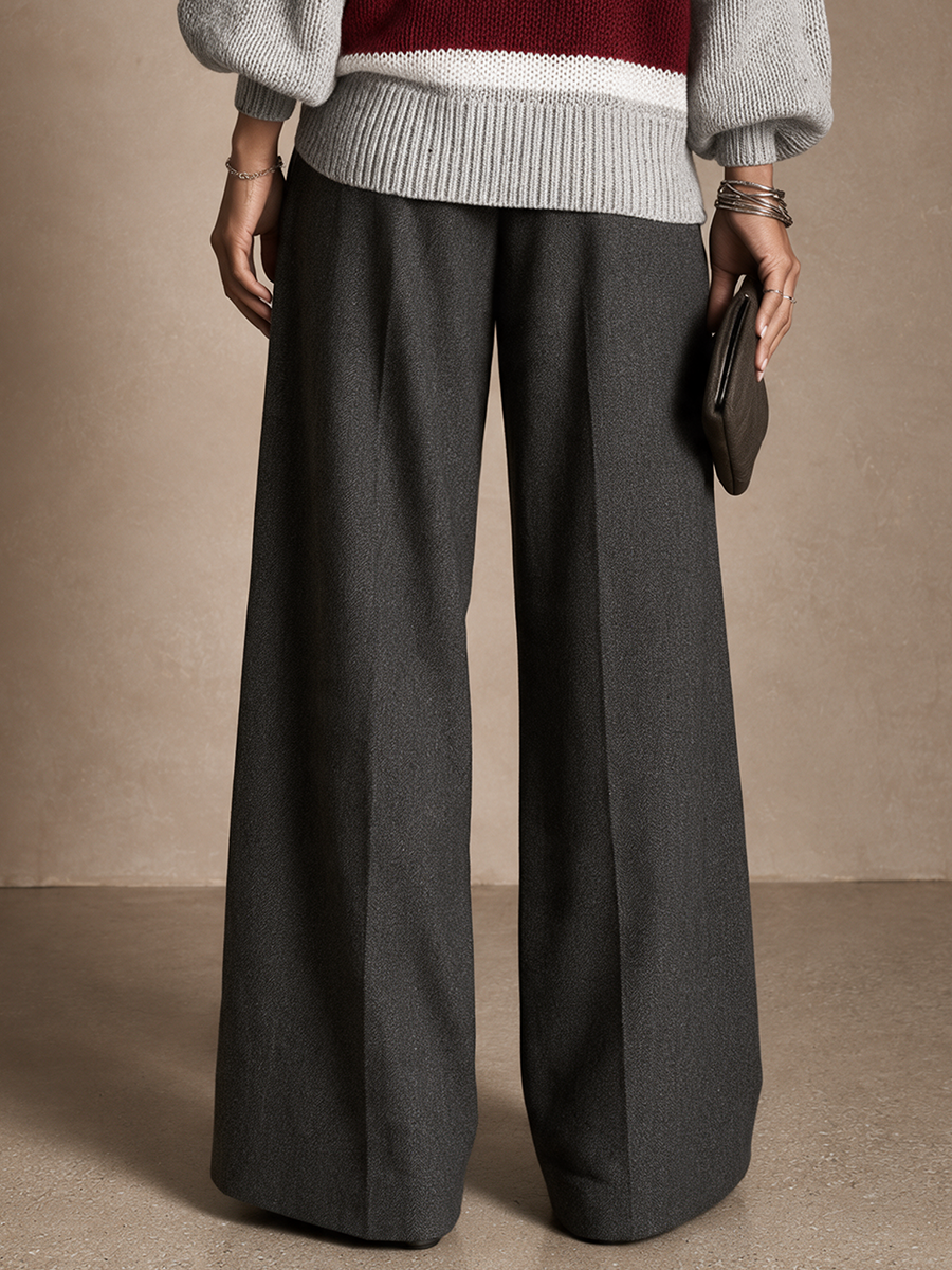 Women's High-Waist Commuter Wide-Leg Pants
