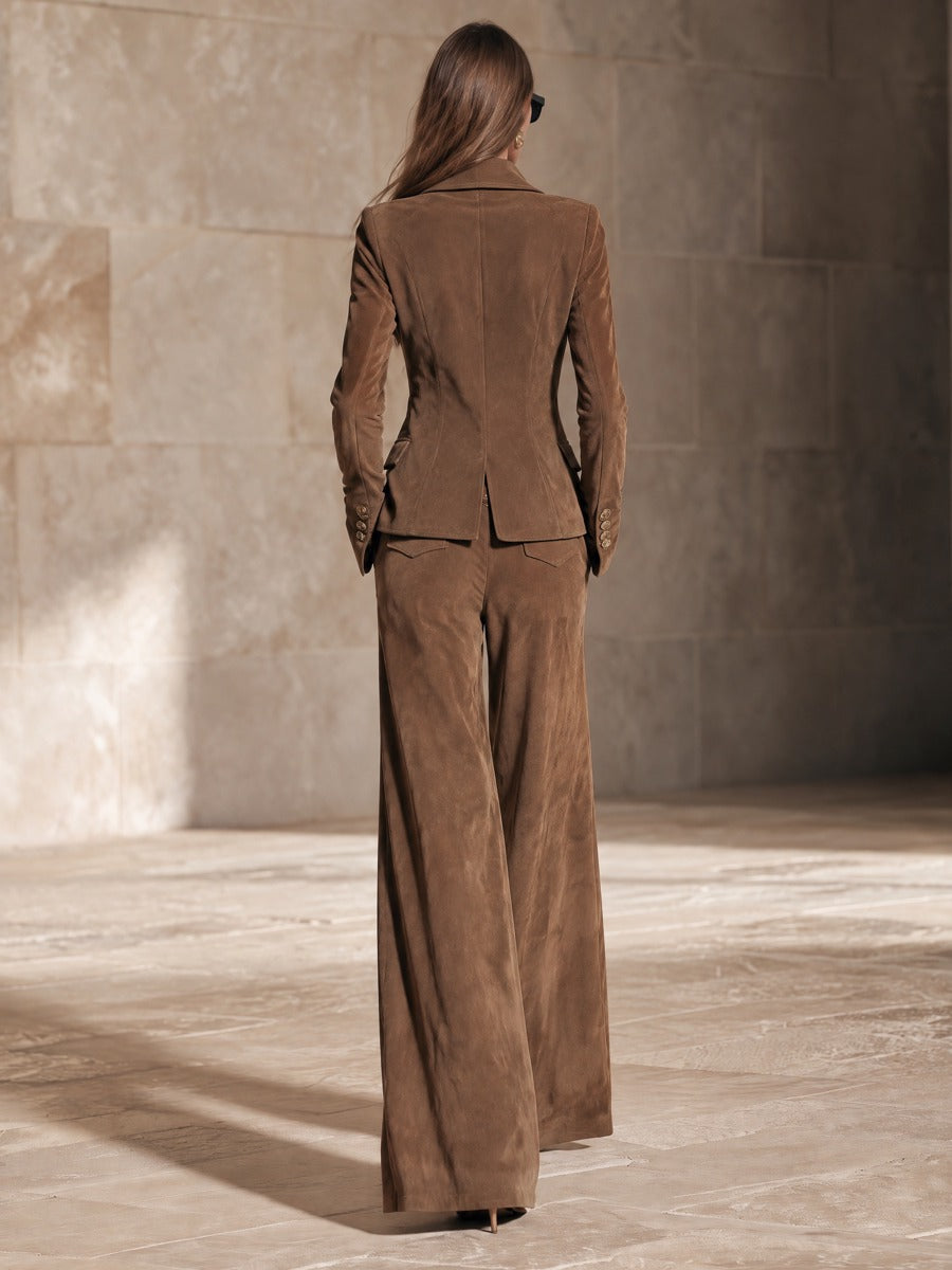 Women's High Waist Office Wide Leg Pants