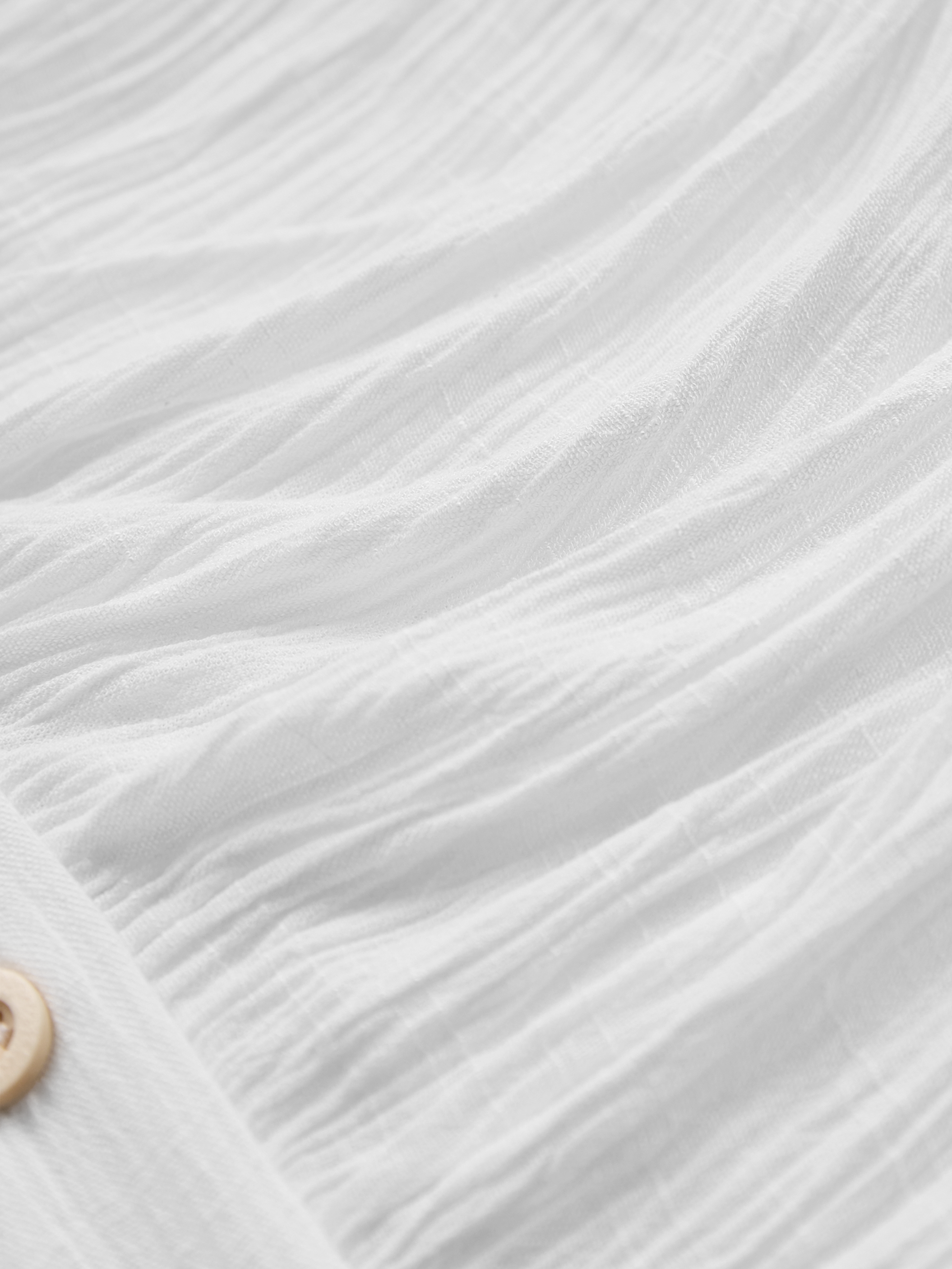 Women's Imitation Cotton And Linen Pleated Lapel Single-breasted Long-sleeved Maxi Dress MDA1768I7Y