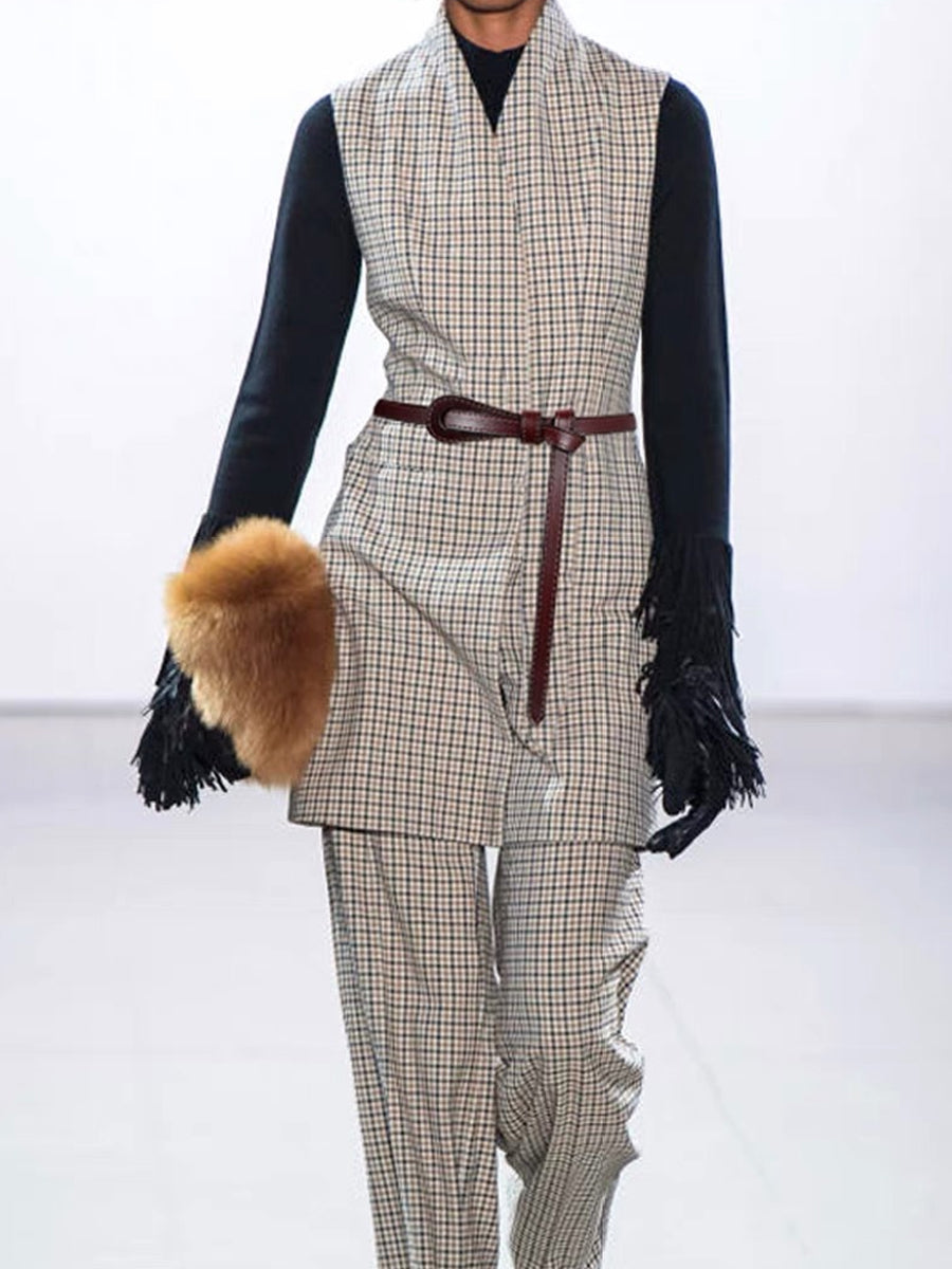 Women's Fashionable Imitation Leather Thin Belt MDA0175H2Y