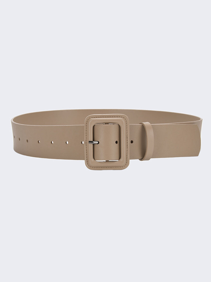 Women's Fashion Imitation Leather Solid Color Square Belt MDA0155H9Y