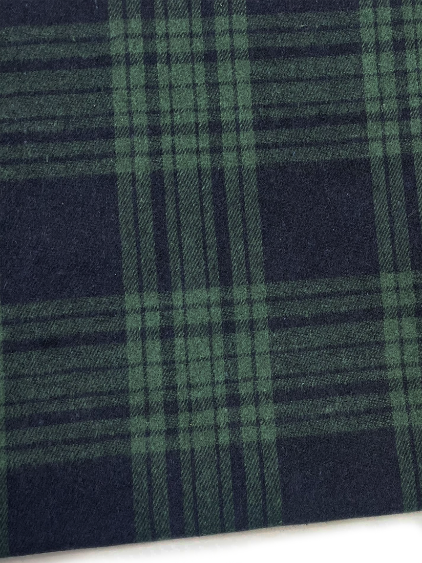 Women's Minimalist Brushed Cotton Plaid Shirt Maxi Dress MDA2999K7Y