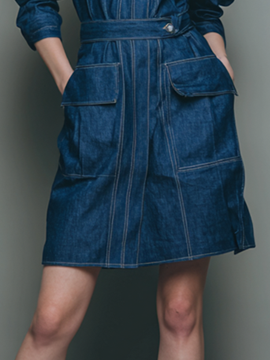 Women's Casual Style Blue Denim Dress MDA2567L8BA