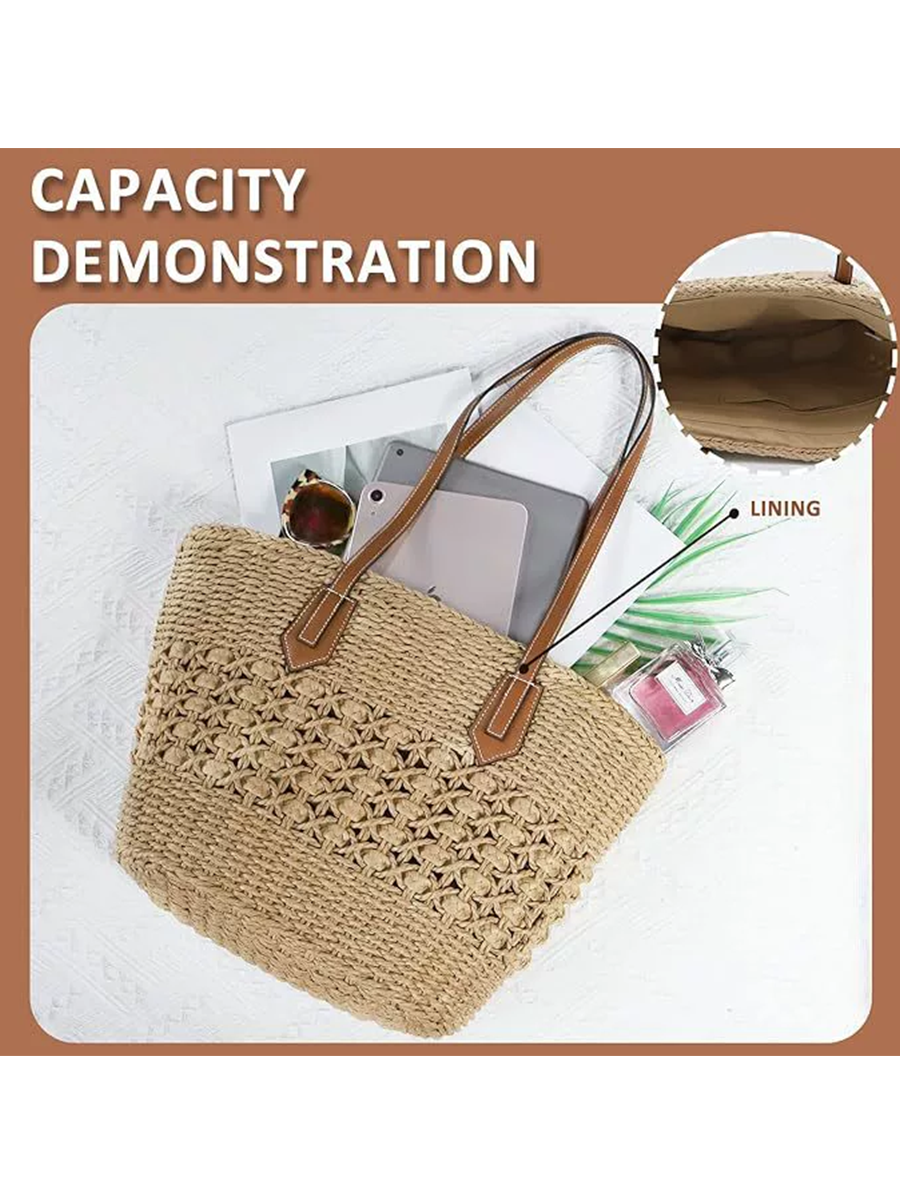 Women's Versatile Hand-woven Shoulder Handbag MDA0427H4T
