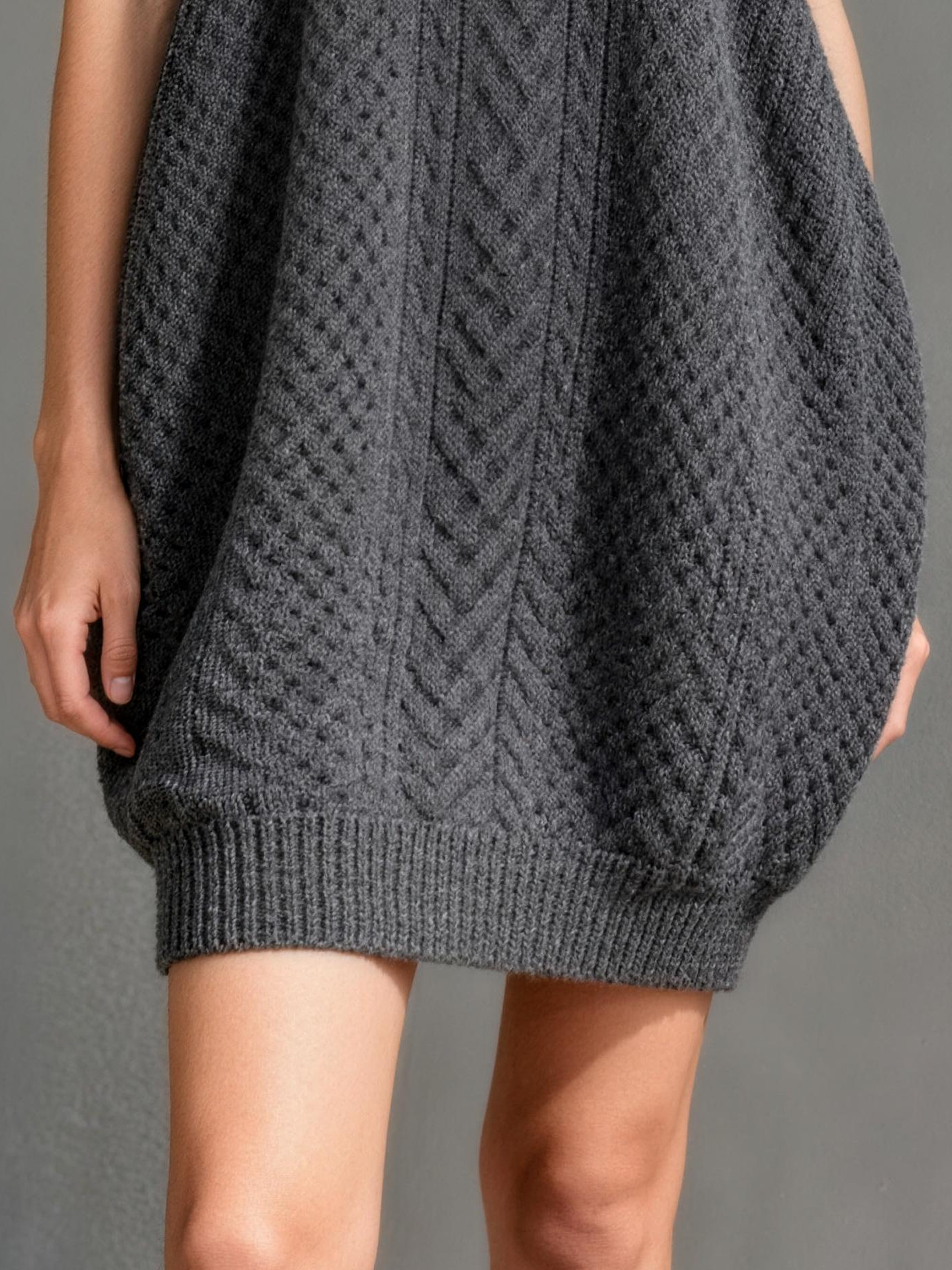 Women's Minimalist Knitted Sleeveless Mini Dress MDZ0591A0Y