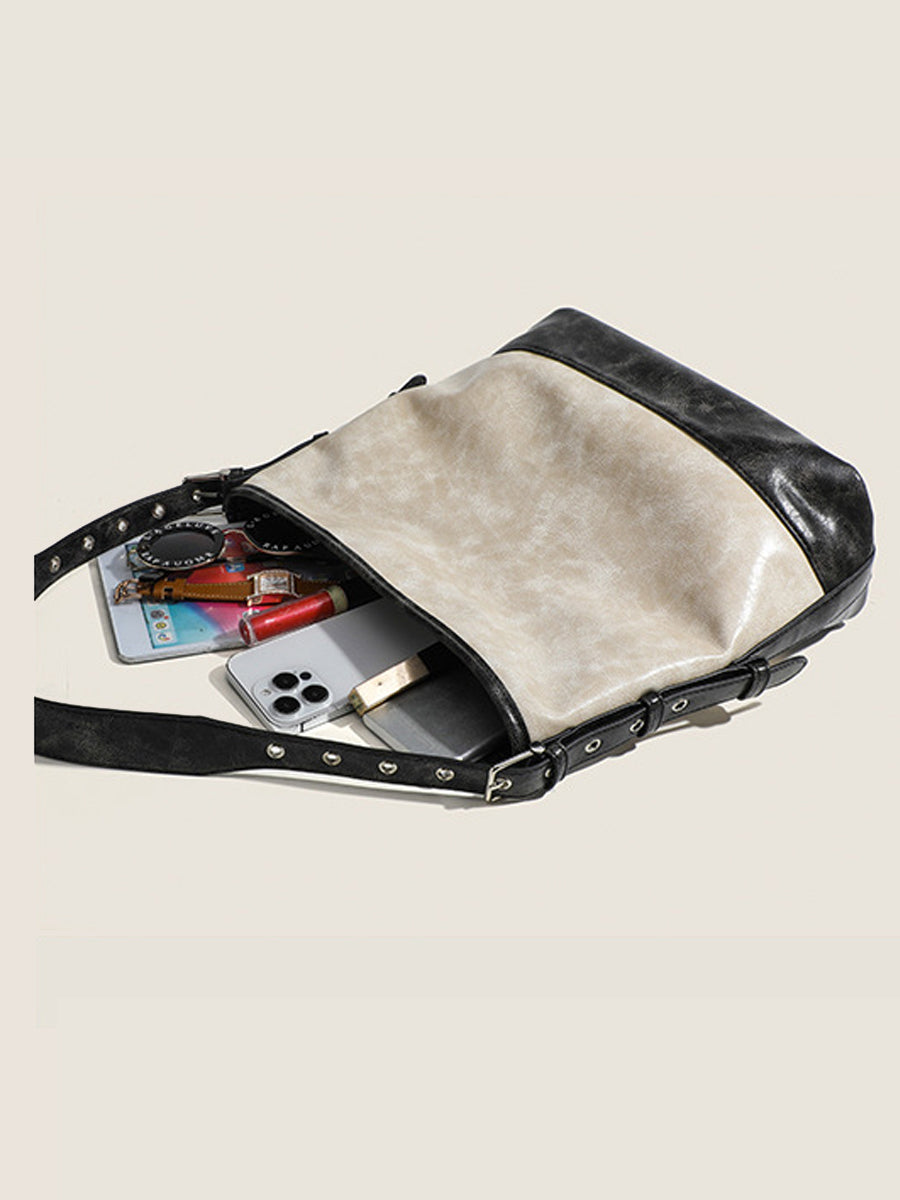 Women's Fashionable Color-block Handbag MDA0826H3Y