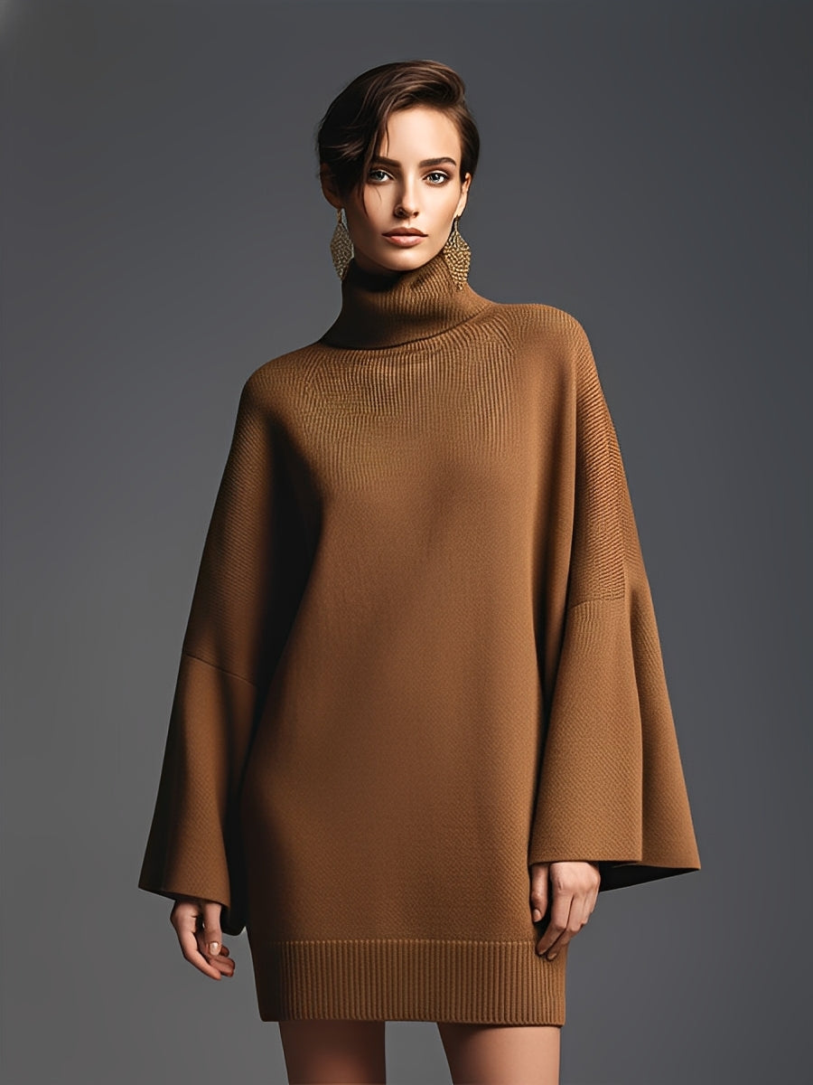 Women’s Chocolate Jersey Casual Chic Everyday Wear Mini Dress MDA2894J5I