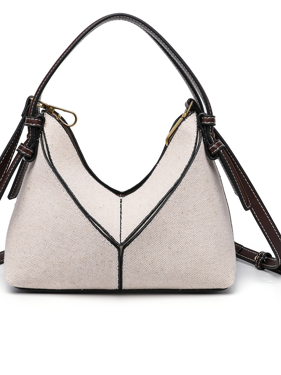 Women's Crossbody Canvas Wallet With Gold Zipper MDA0464H9I