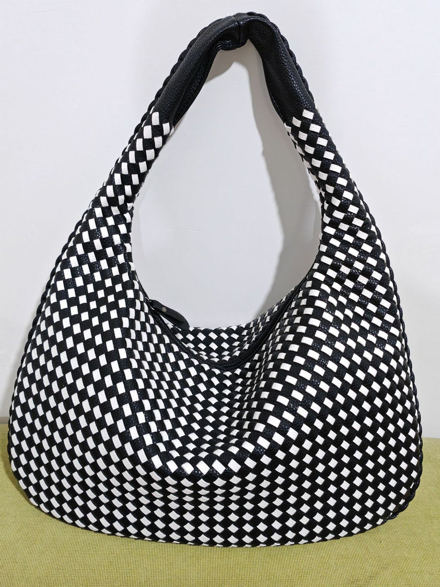 Women's Fashionable Leather Woven Bag MDA0844H2Y