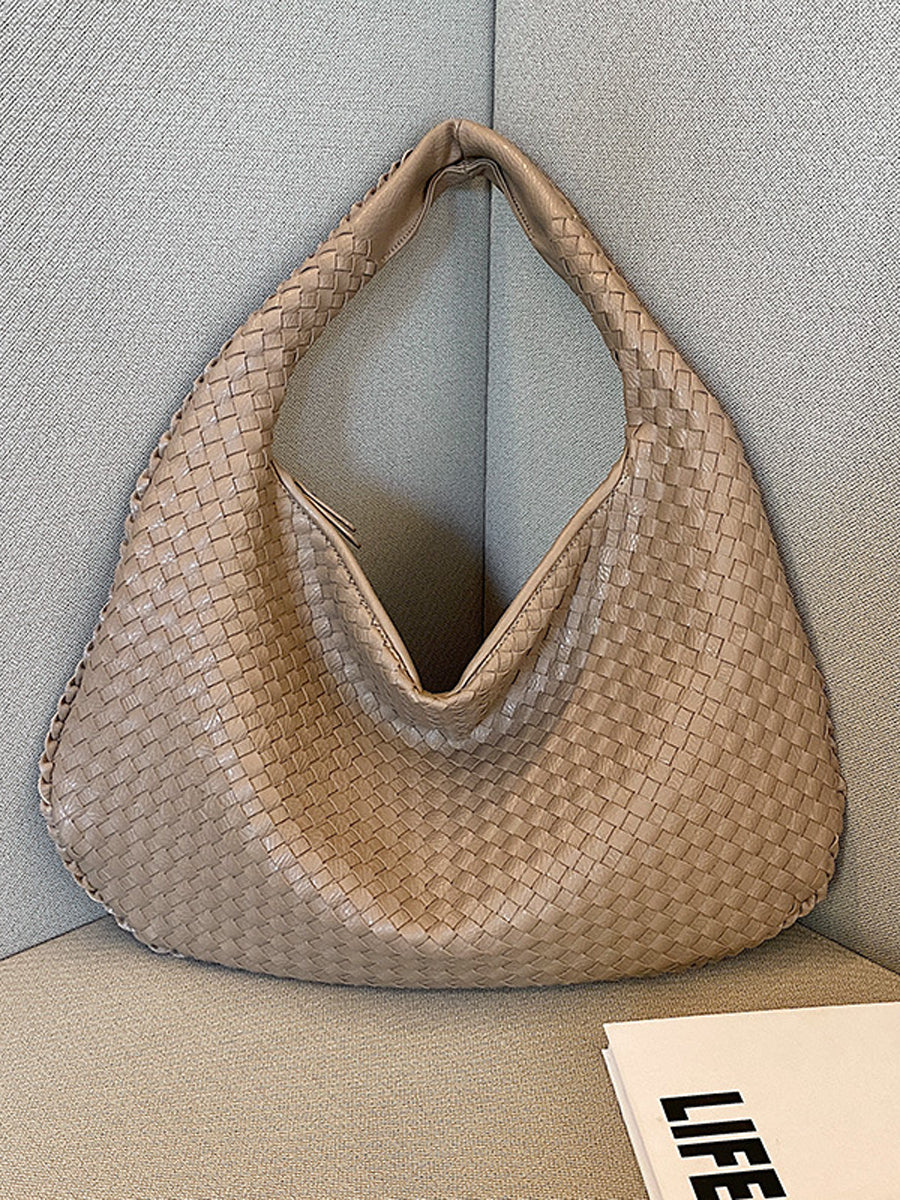 Women's Fashionable Leather Woven Bag MDA0844H2Y