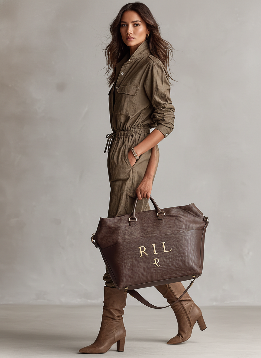 Women's Casual Shirt Collar Button Drawstring Jumpsuit MDA2044J3Y