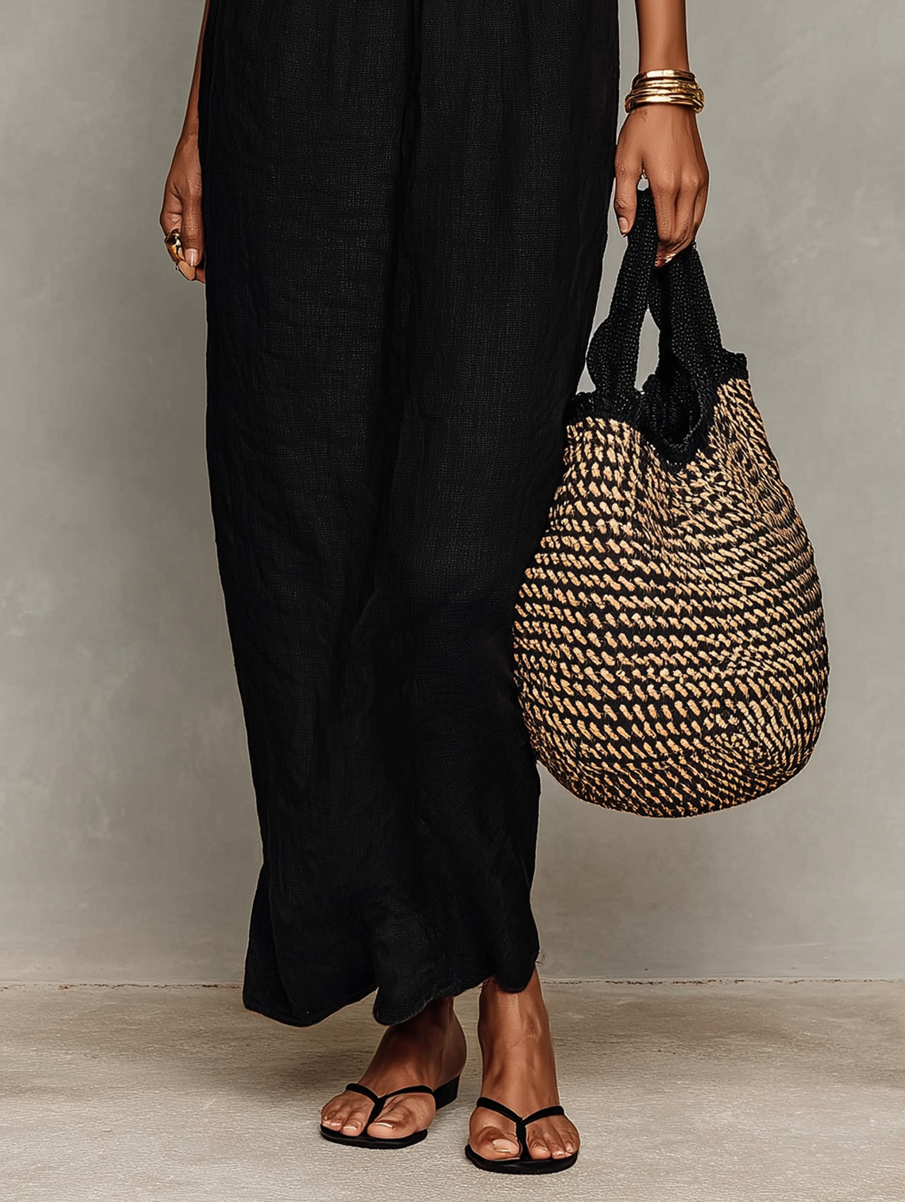 Women's Minimalist Linen-Blend Lace-Paneled Strapless With Spaghetti Straps Maxi Dress MDZ1926C9Y