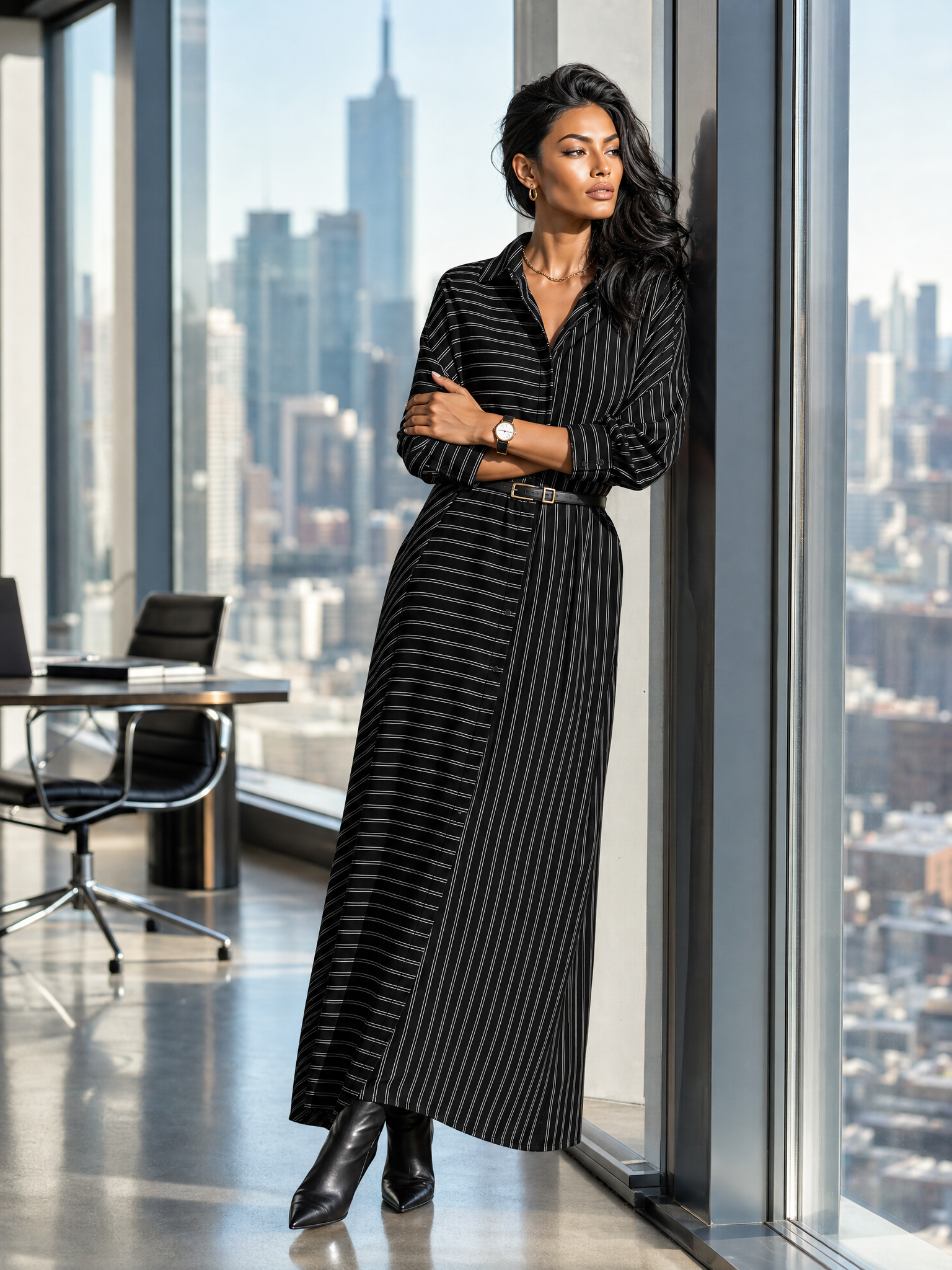long sleeve button up maxi dress Women's Striped Button-Up Shirt MDZ1895H8YZJ – Modesees Color:Sky Blue/Multi Women's Naked Tube Midi size-15-34-35 this dress offers a