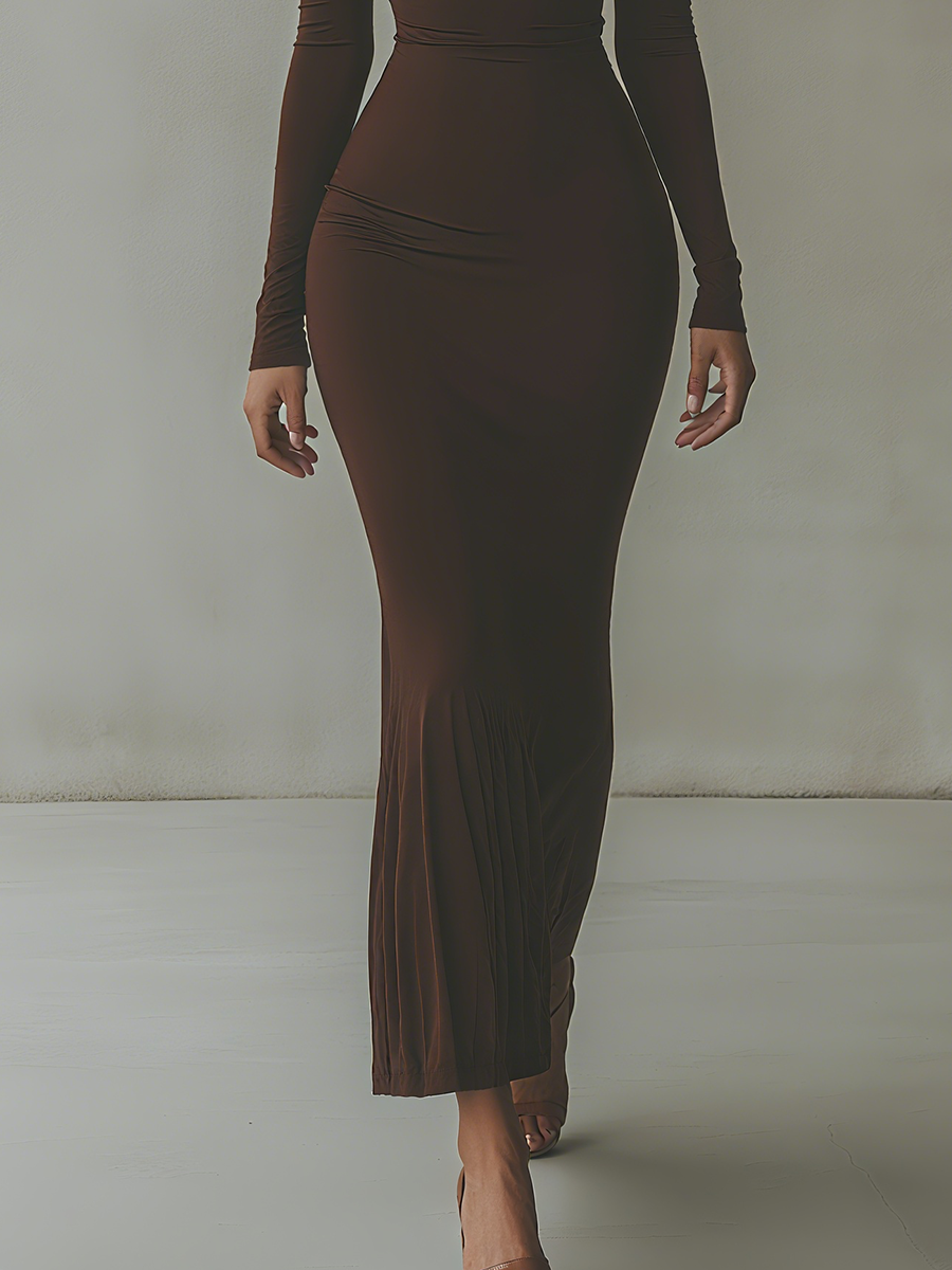 Women's Off-Shoulder Bodycon Maxi Dress MDA2169G4T