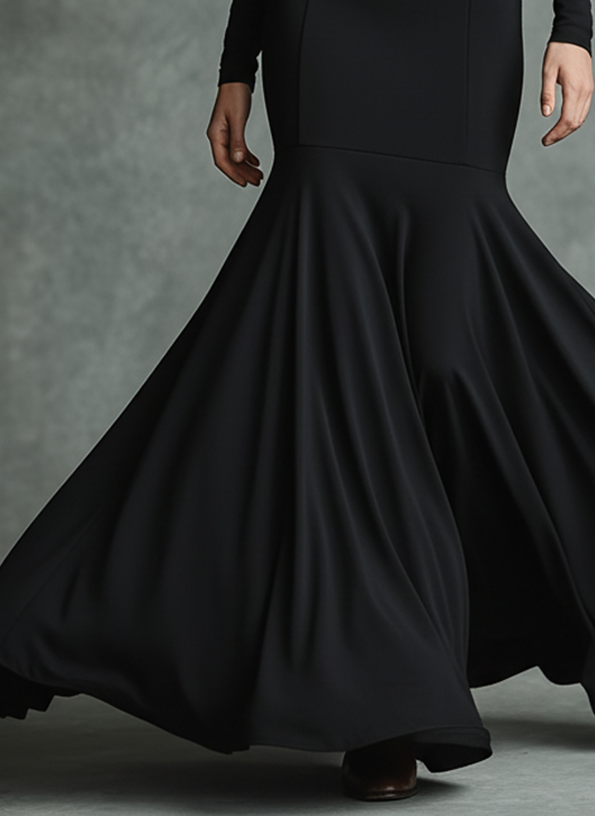 Women's Slim-fit Stretch Fabric High-neck Fishtail Maxi Dress MDA3046J3Y