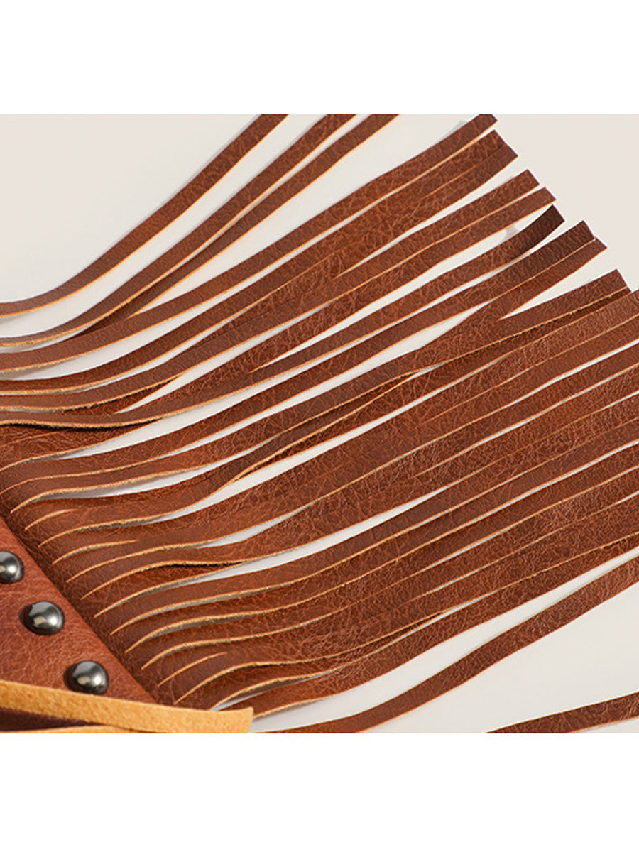 Women's Fashion Western Cowboy Style Tassel Bag MDA0878H9Y