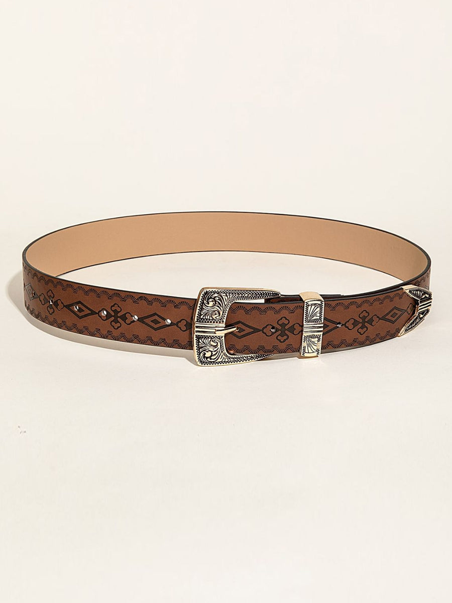 Women's Fashion Western Style Patterned Belt MDA0127H2Y