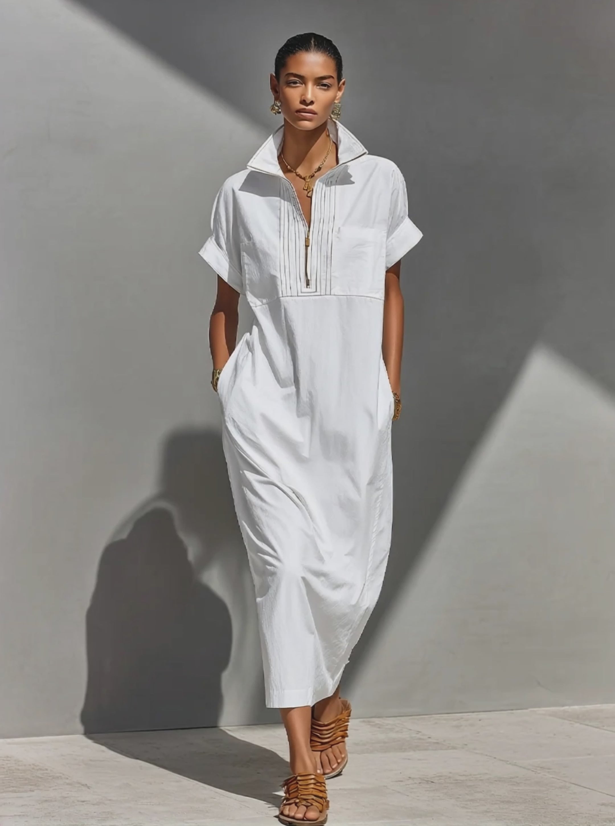 cotton maxi shirt dress Frank & Eileen Rory Long Sleeve Denim Shirtdress in Classic Blue Tattered Wash at Nordstrom, Size Large Eileen Rory maxi shirtdress in classic blue wash is a full TOTEME Belted striped cotton-poplin maxi